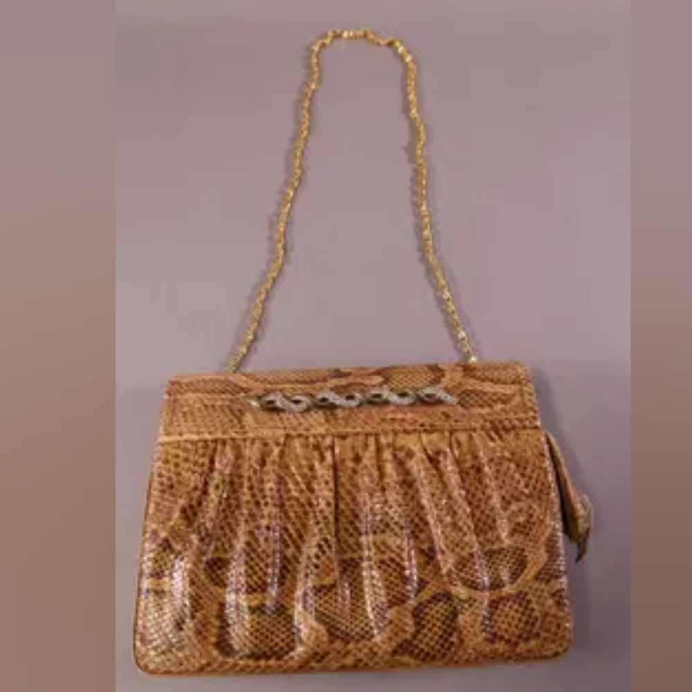 MARTIN VAN SCHAAK ALLIGATOR HAND BAG